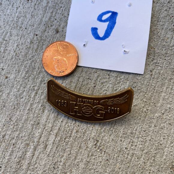 35 Year Anniversary Harley Davidson Hog Lapel Pin 2018 - Picture 5 of 10